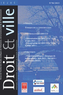 Revue "Droit et Ville"